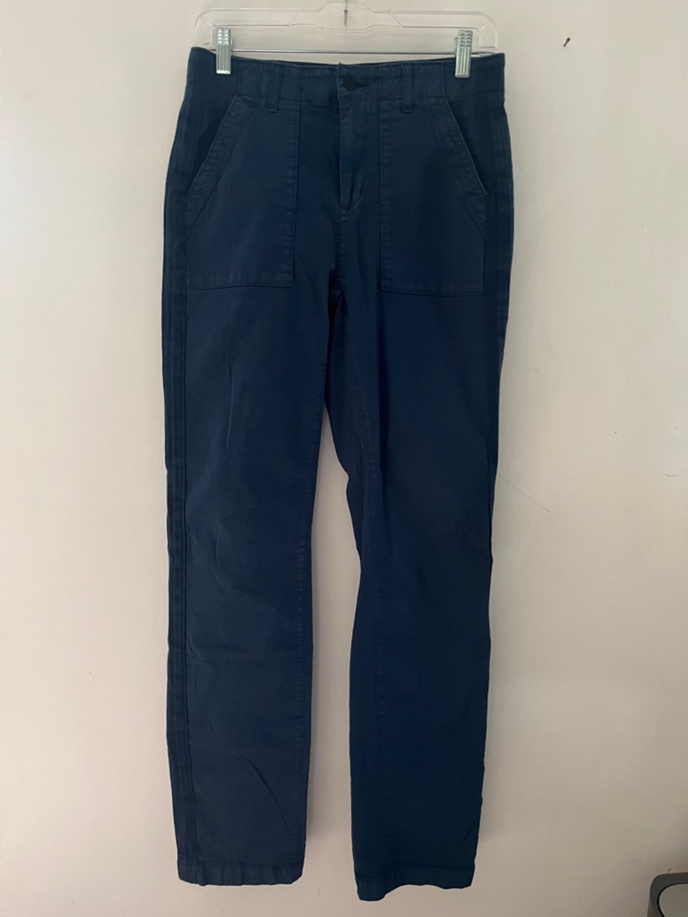 Denver Hayes Navy Straight-Leg Cotton straight leg pants preppy nautical